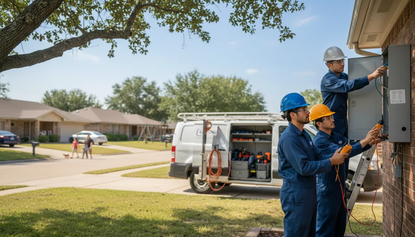 Certified electrician providing emergency electrical services in Petersburg, TX